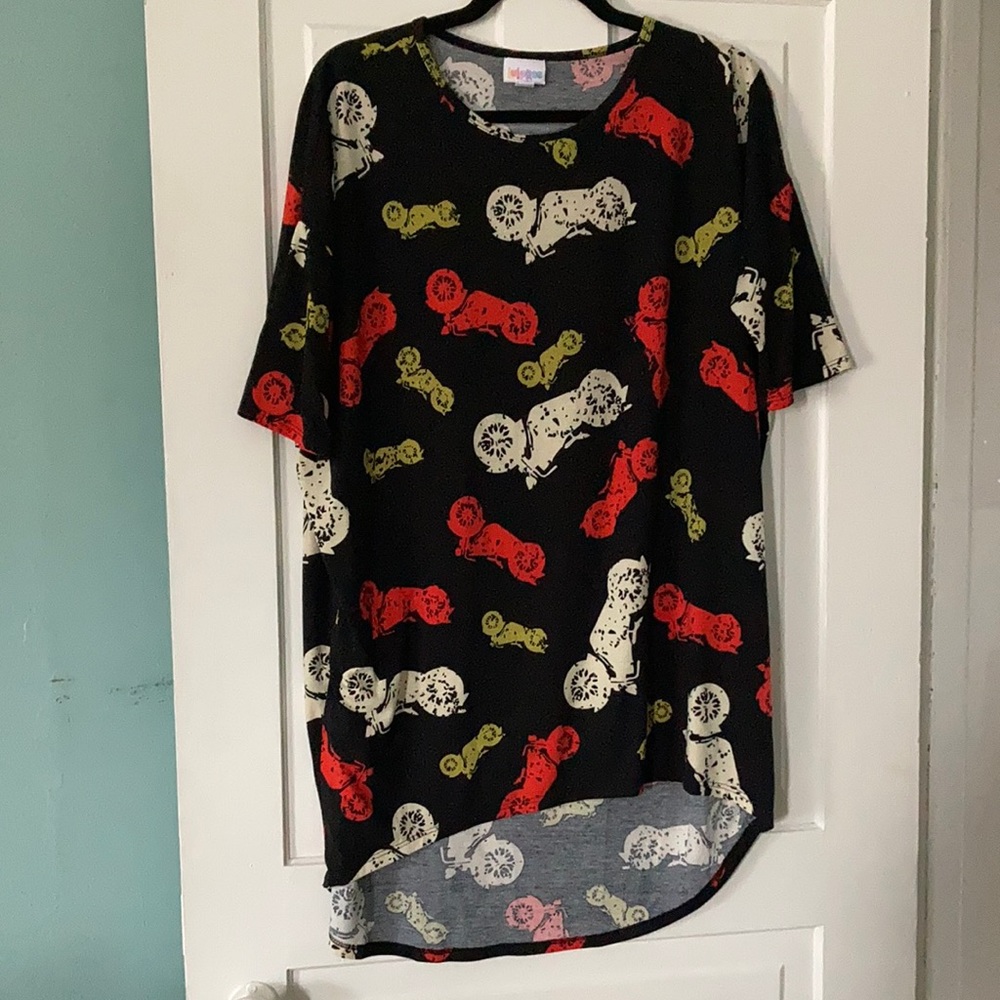 —Small motorcycle LuLaRoe Irma Tunic